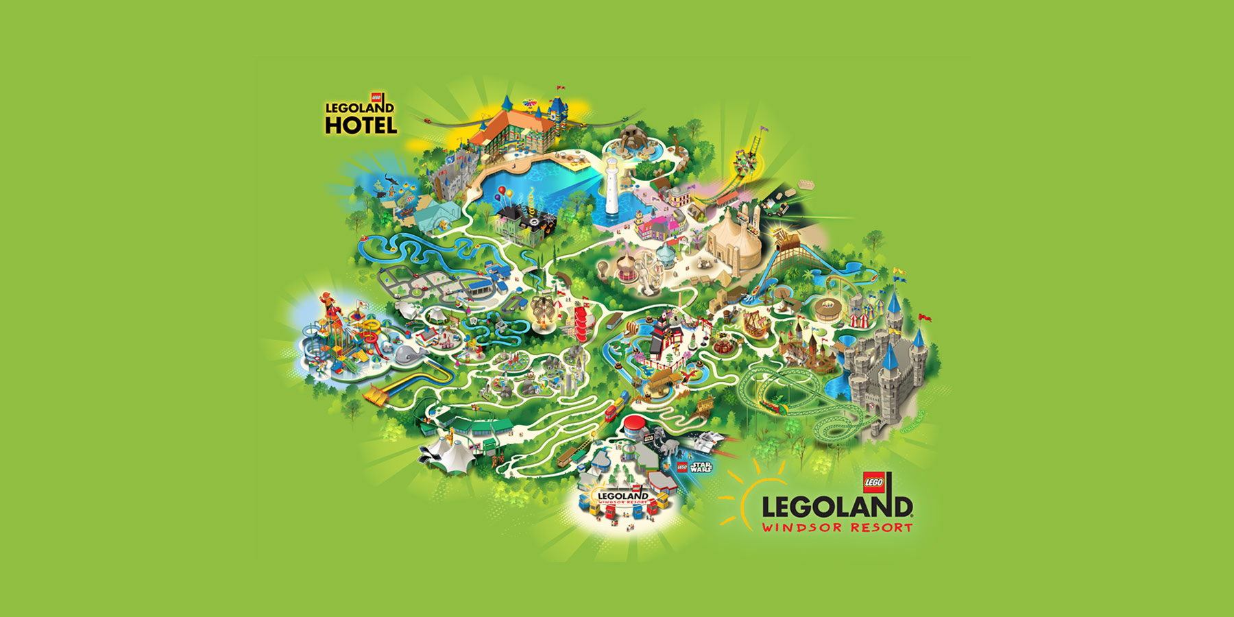 Map of Legoland Windsor Resort